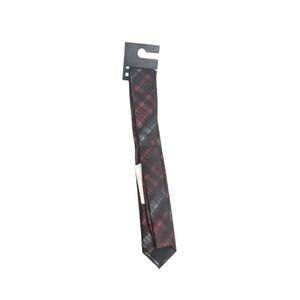 M151 Tie Plaid Slim Neck Tie New With tags red black gray
